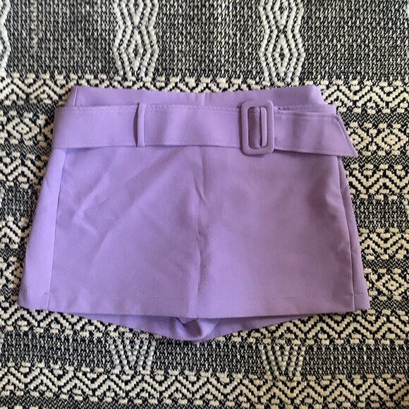 NWT ZARA Women’s Lilac Skort – Size Medium - Picture 4 of 7